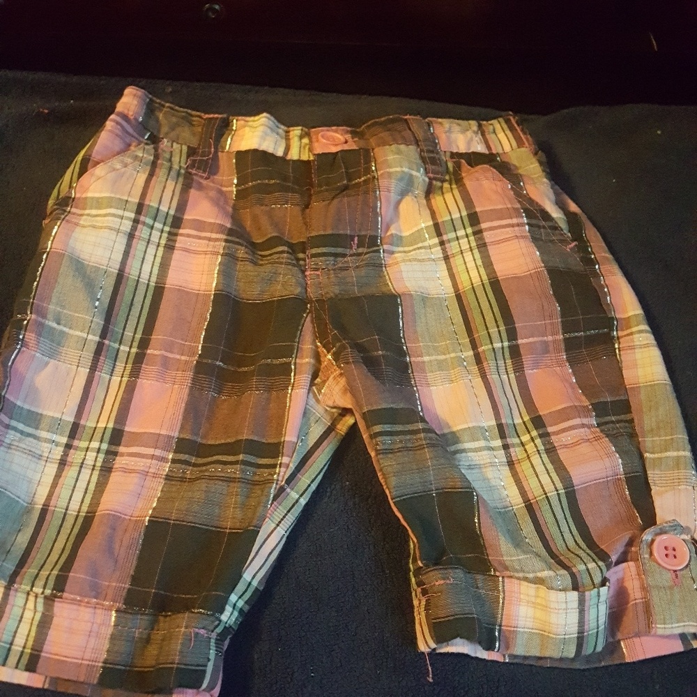 Pinkhouse plad shorts for girls
